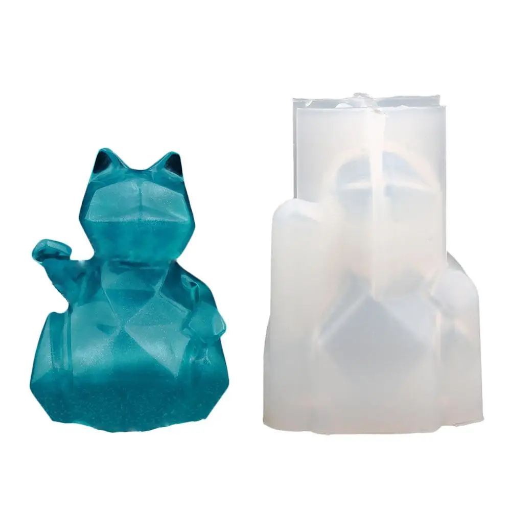 Crystal Epoxy three-dimensional praying pig unicorn small flying elephant mold Fragrant rabbit mold aroma sleeping baby silicone