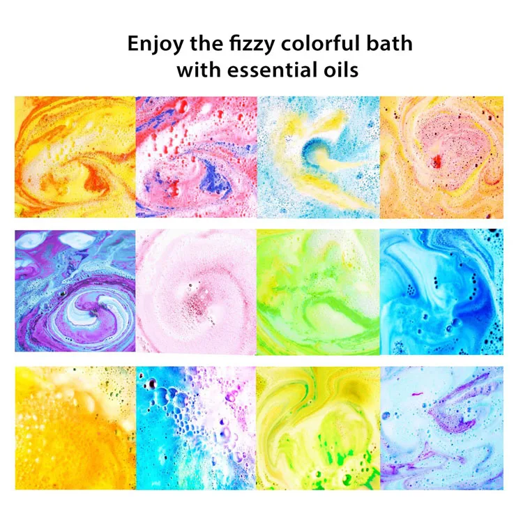 
OEM Private Label Natural Moisturizing Fizzy Bubble Bath Bomb Gift Set for Children and Adult 