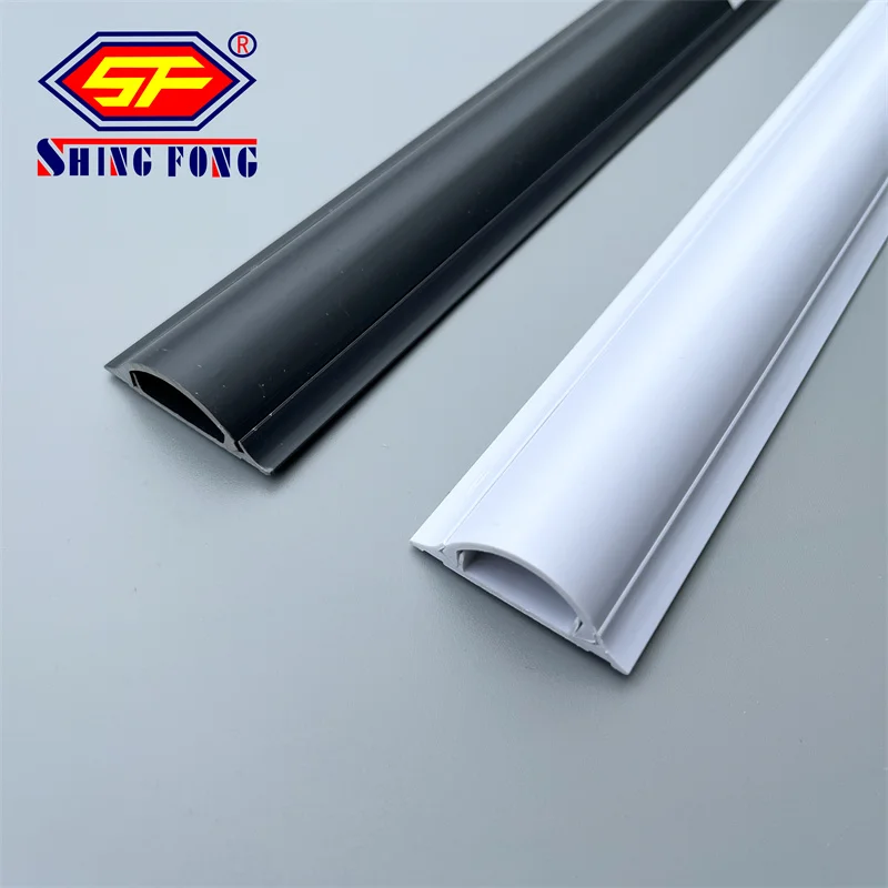 Cable Trunking For Electrical Customize PVC Oval Flexible Cable Duct