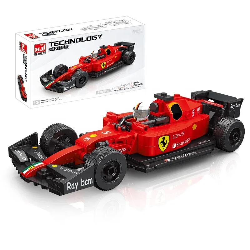 Wholesale Formula-One Racing Car Model Building Block Sets Speed Champions Assembled Blocks Educational Toys For Children Gift