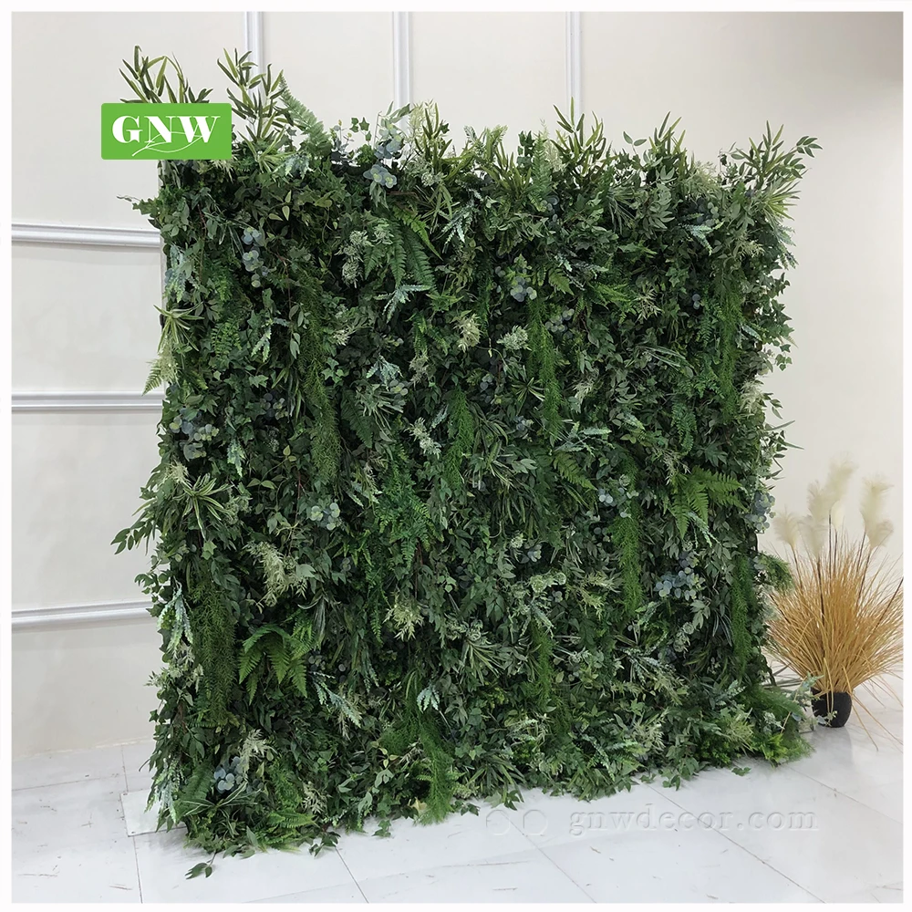 GNW Wholesale Flores Artificiais Floral Backdrop Restaurant Decoration Wedding Party Events Artificial Wall Flowers