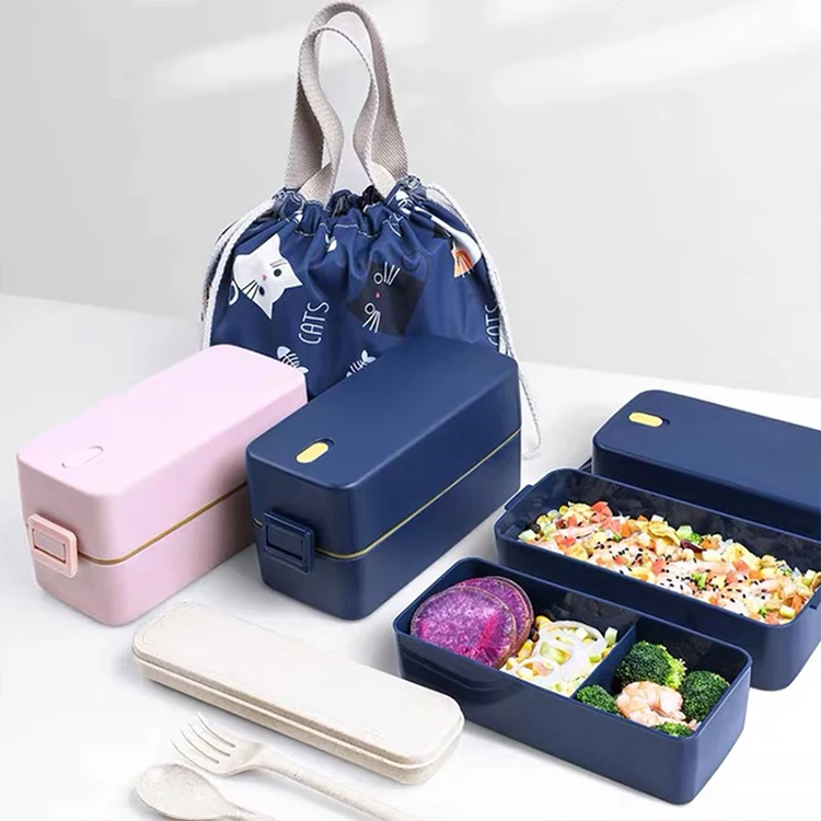 Food Container for Food Bento Box Japanese Thermal Snack Lunch Box for Kids with Compartment Leakproof Lunchbox Dinnerware