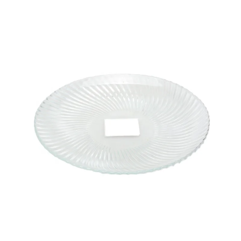 6/8/10/12 inch clear glass plates wholesale round kitchen plates sets dinnerware  factory price glass dish for food