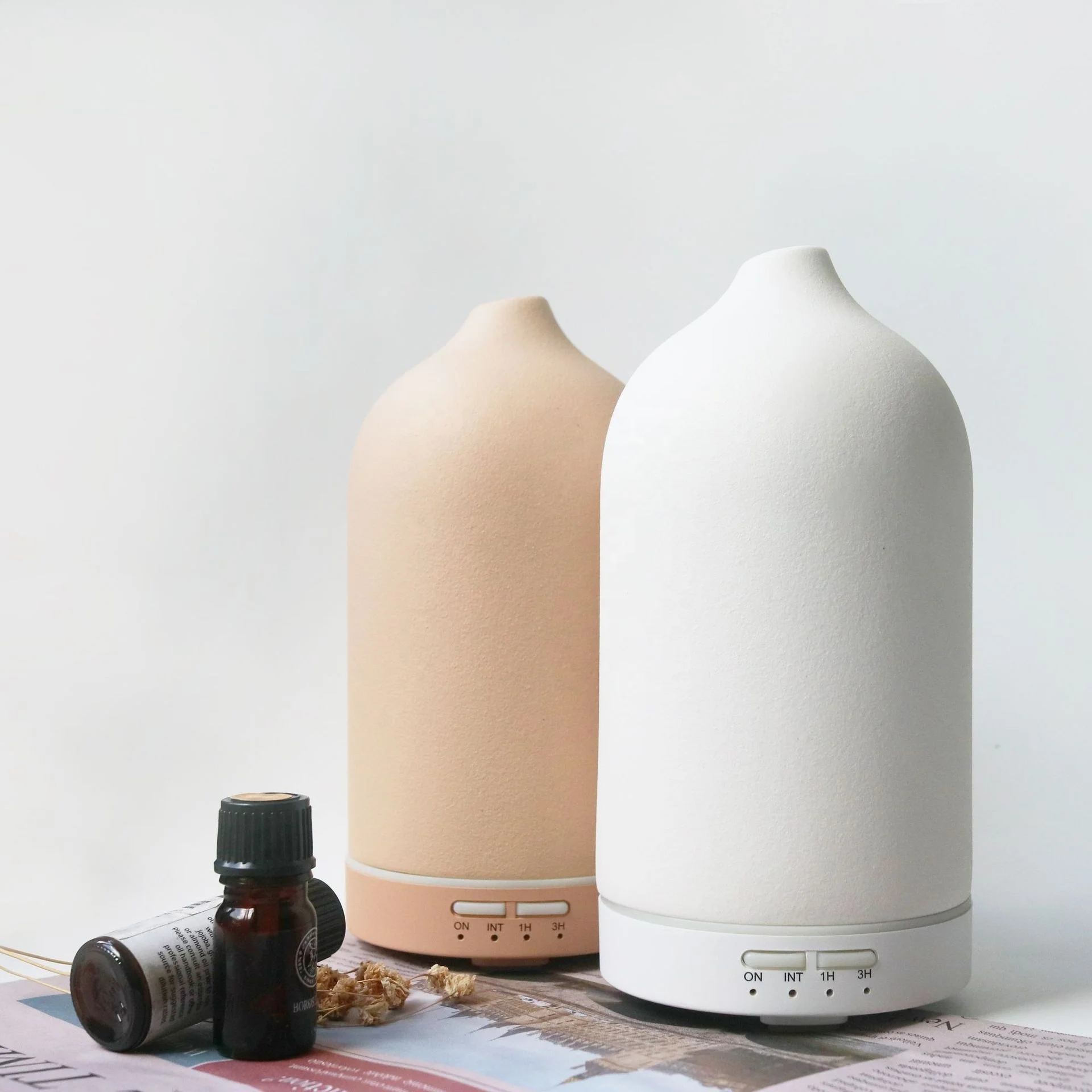 Handmade Trade Marble Aromatherapy Fragrance Stone Portable 100Ml Electronic Black High End Ceramic Painted Electric Diffuser