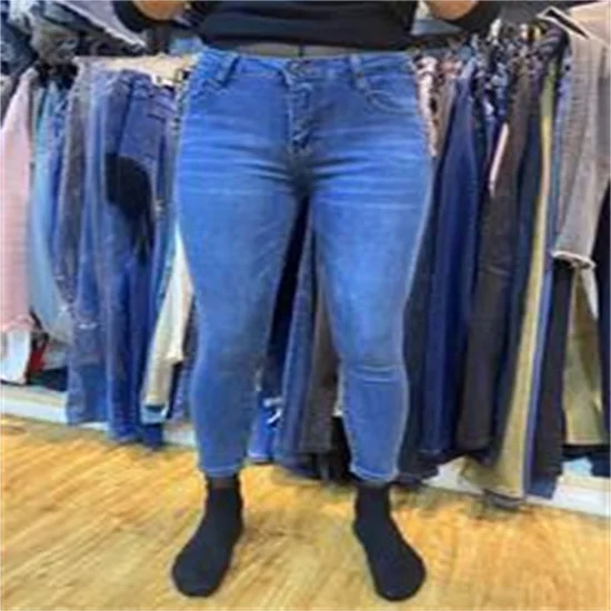 free shipping fashion mix second hand Jeans stocklots China factory wholesale lady jean women denim jeans