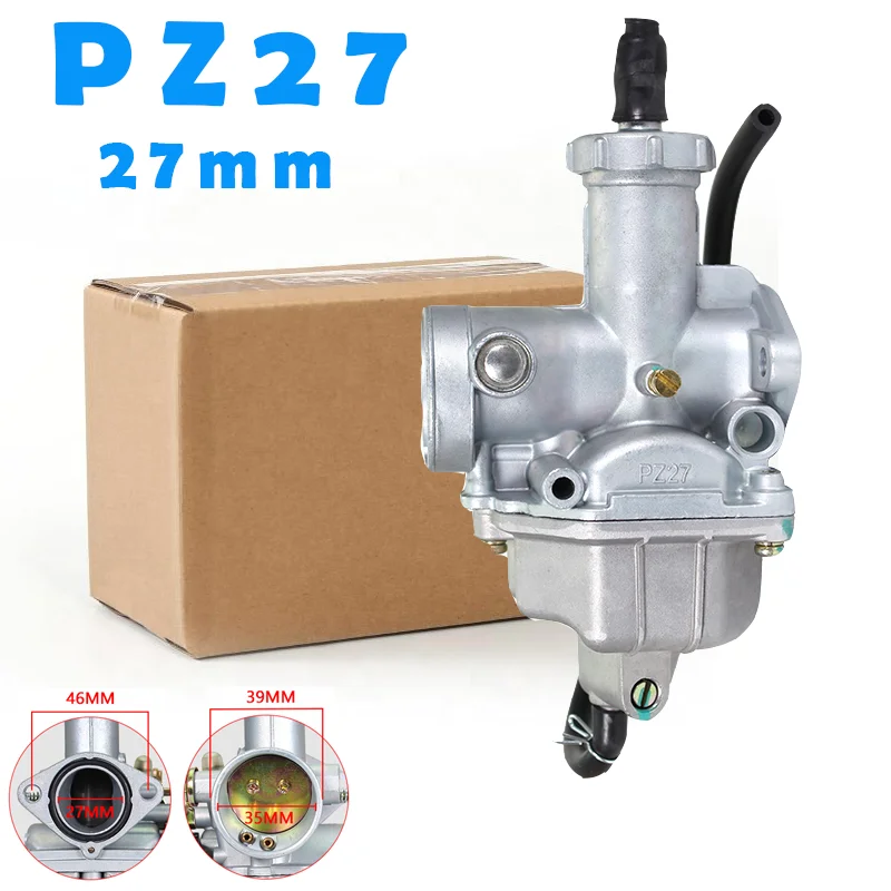 Manual aluminum alloy carburetor suitable for PZ27 125 150 200 250 300 Cc motorcycle carburetor