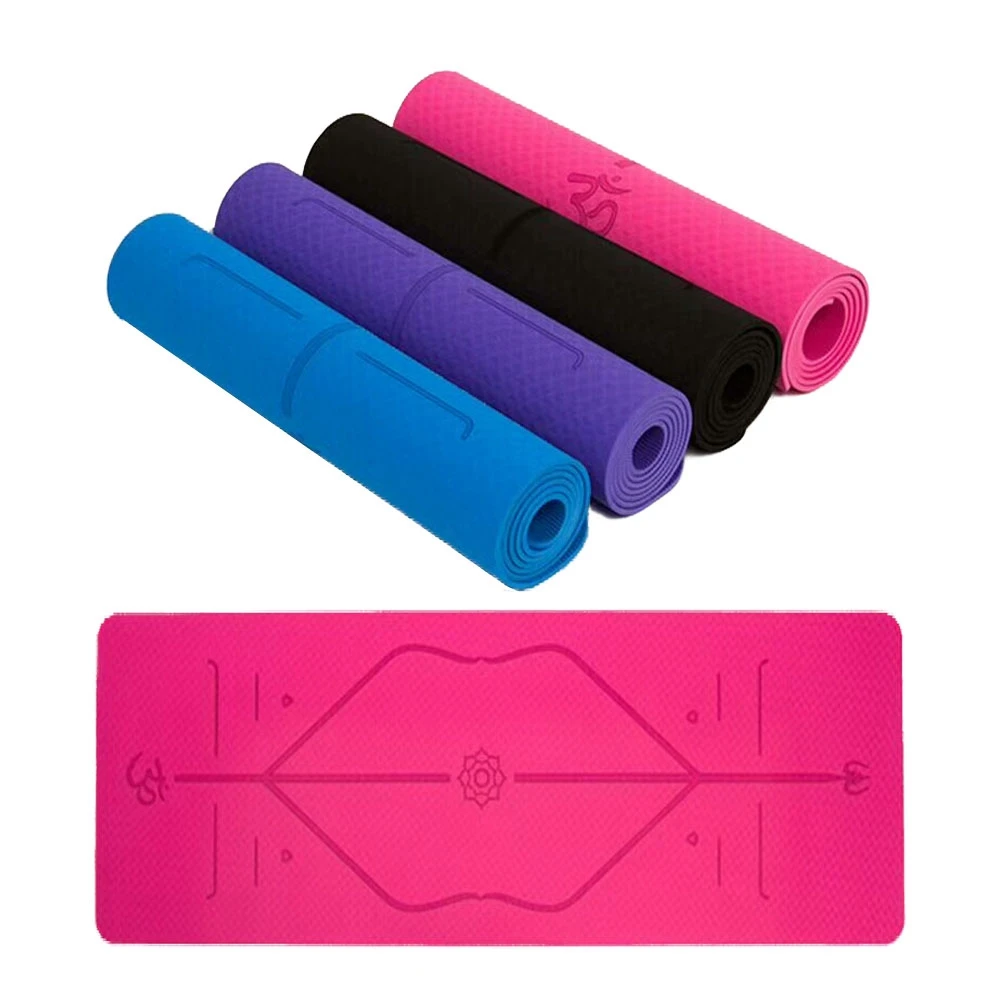 Yoga & pilates home exercise mat in TPE material