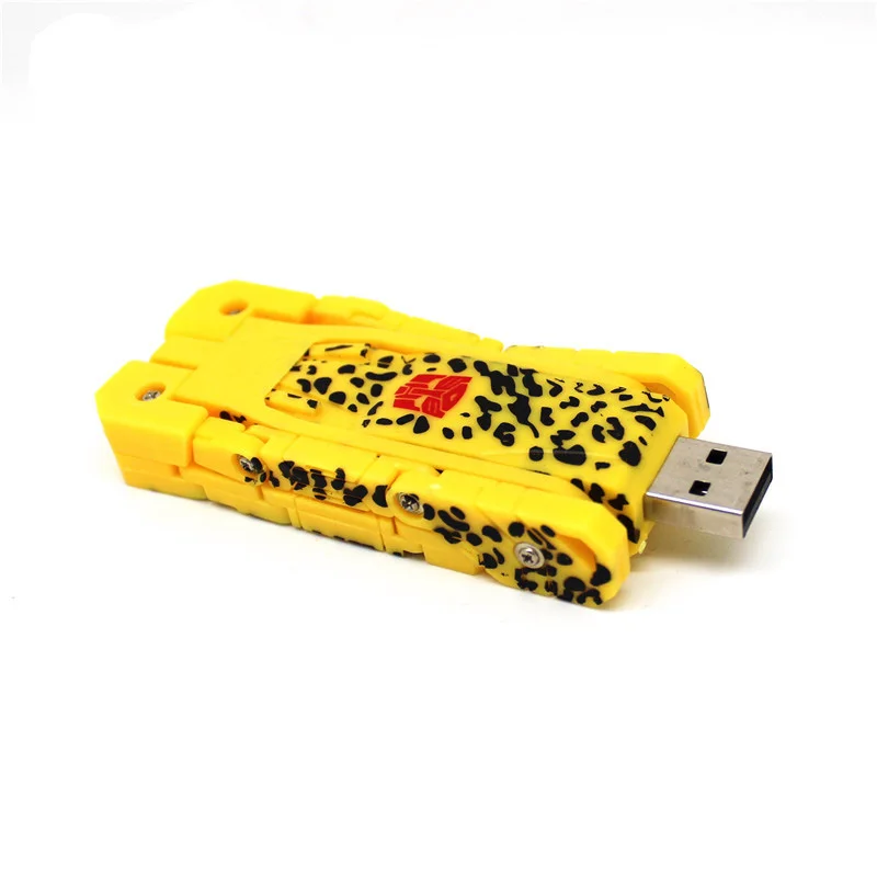 Plastic Toy USB Flash Drive 2.0 1GB 4GB  Robot Dog Pen drive 64GB 32GB 16GB Transformers U disk pendrive 4GB 8GB memory stick