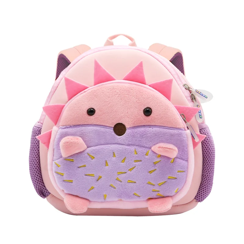 New Style Cute Plush Animal School Backpack for Children Boys and Girls Kids Backpack in Velvet Style