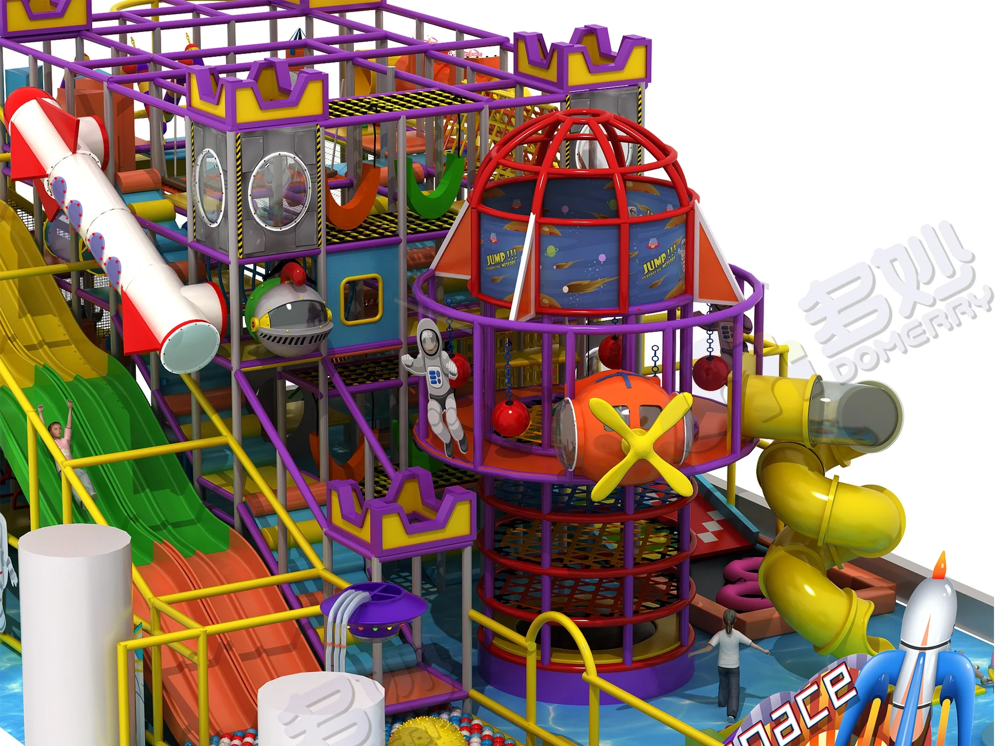 new children games balls pool commercial kids slide activity play set equipment indoor playground