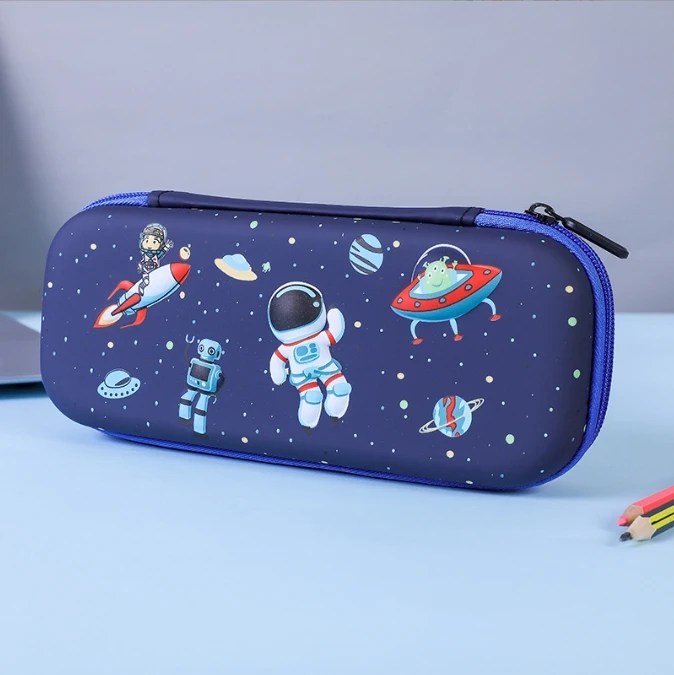 School Office Stationery High-Capacity Parody Single Layer Canvas Zipper Pupils 3D Stereoscopic Pencil Case