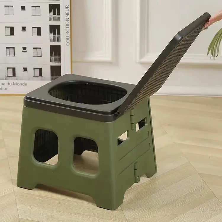 Modern Retractable Outdoor Car Camping Hiking Travel Toilet Portable Folding Collapsible Mobile Emergency Toilet Made Plastic