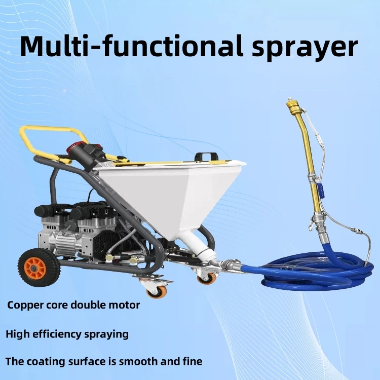 The Fine Quality Automatic Multifunctional Waterproof Cement Plaster Sprayer Mortar Grouting Machine