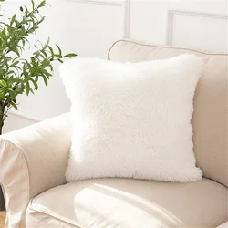 Custom Luxury Fur Pillow Cover Wholesale Throw Faux Fur Pillow Cushion Cover For Bedroom Sofa Fur Cushion Cover