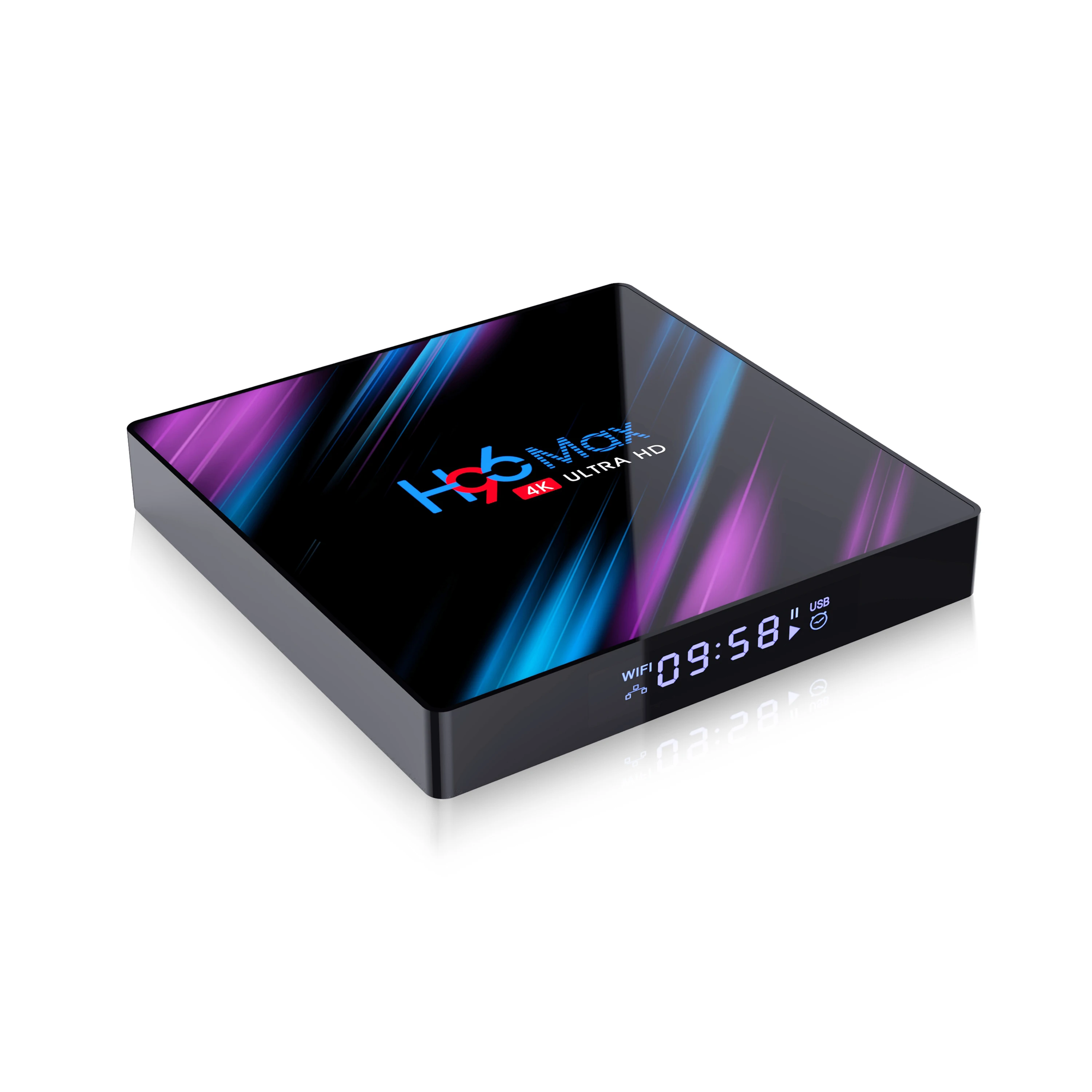  2020 Android tv box 10 0 4 гб 64 двухъядерный процессор wi-fi BT декодер каналов кабельного телевидения компьютерной приставки к телевизору H96 MAX RK3318 smartbox поставки с