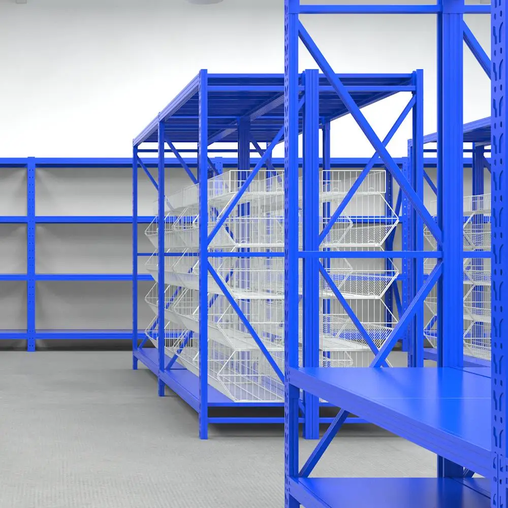 Multipurpose storage shelves Made in China storage rack easy assembly warehouse racking