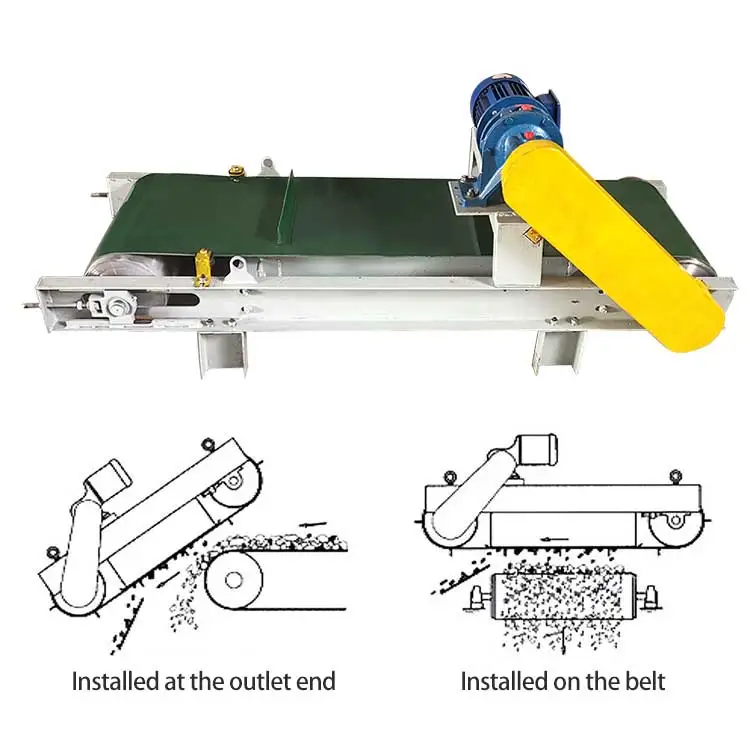 hot sale Hanging iron magnet separator Suspended iron separator direct deal