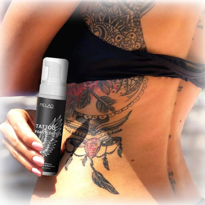 Wholesale Permanent Tattoo Ink Cleanser Dead Skin Removal Deep Cleansing Foaming Soft Spray With Your Logo