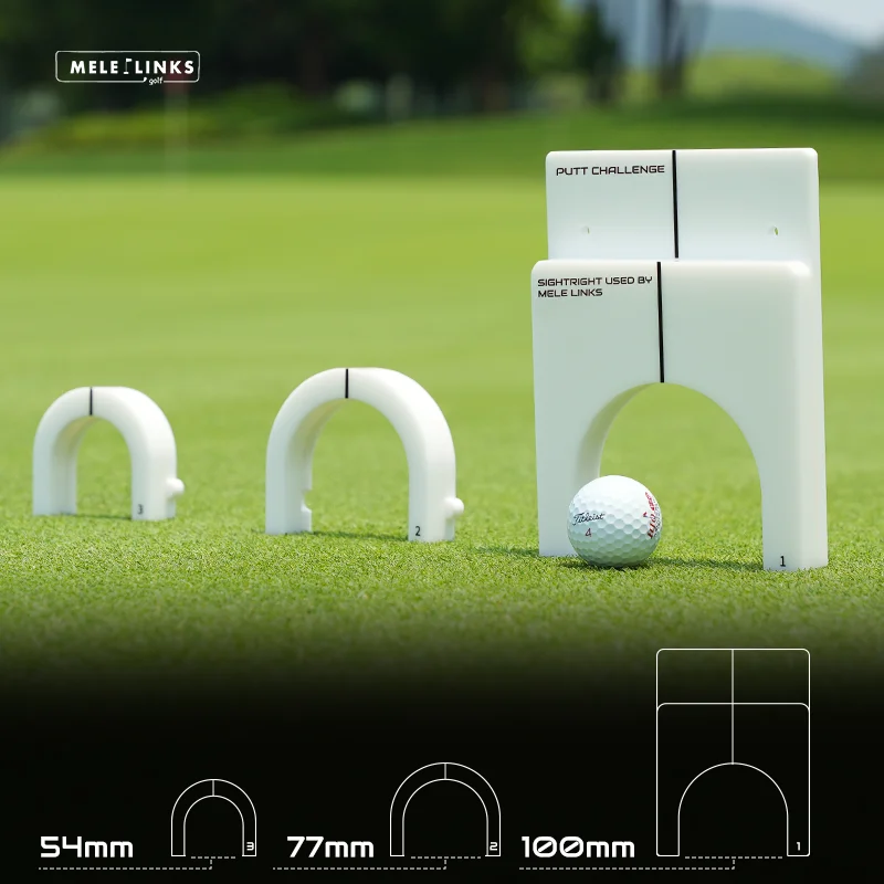 Newly Custom Logo Golf Putting Trainer Gate Putter Aim 3 Pcs Target Parts Accessories Golf Putting Gates