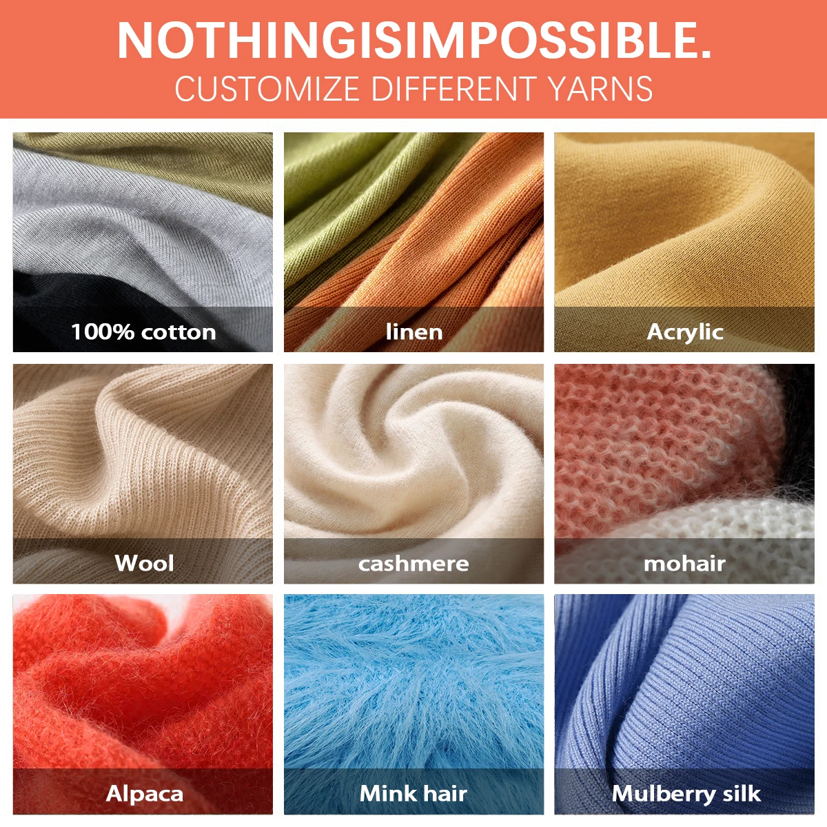 Factory Custom Spring New Pure Cashmere Jumpers Half High Collar Knitted Sweater
