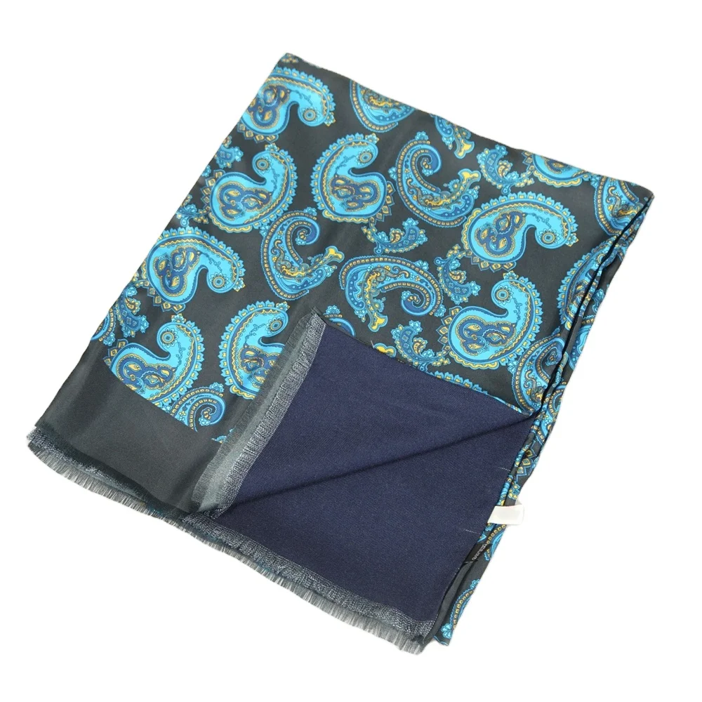 Customized Brand Dynastyle OEM Custom Fashion Scarf for Women Screen Printing Fashion Paisley Floral hijab