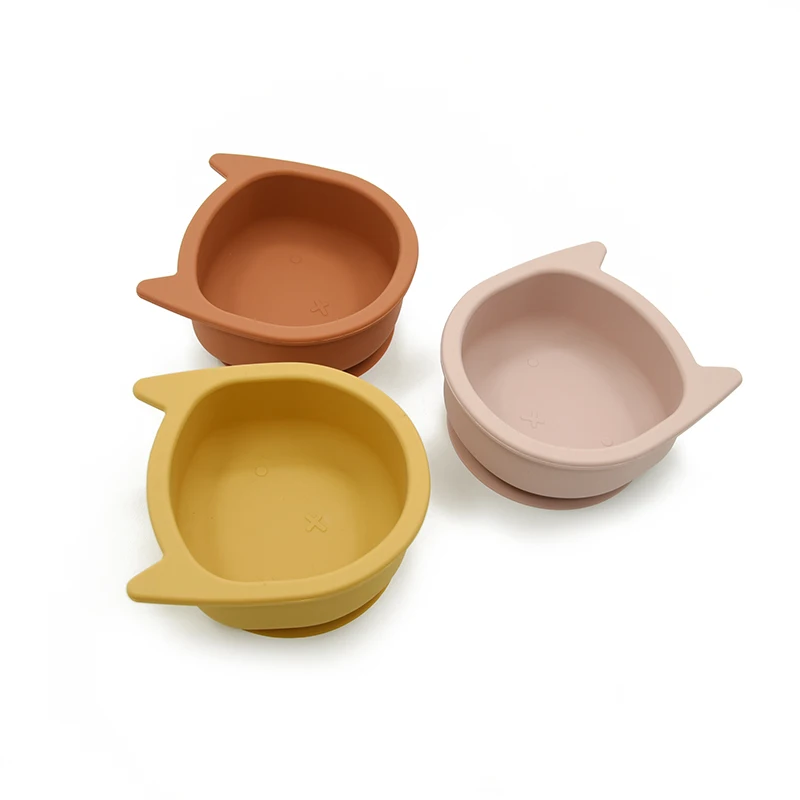 Eating Dining Kids Food Grade Silicone Baby Bowl Food Grade Baby Silicone Bowl With Suction