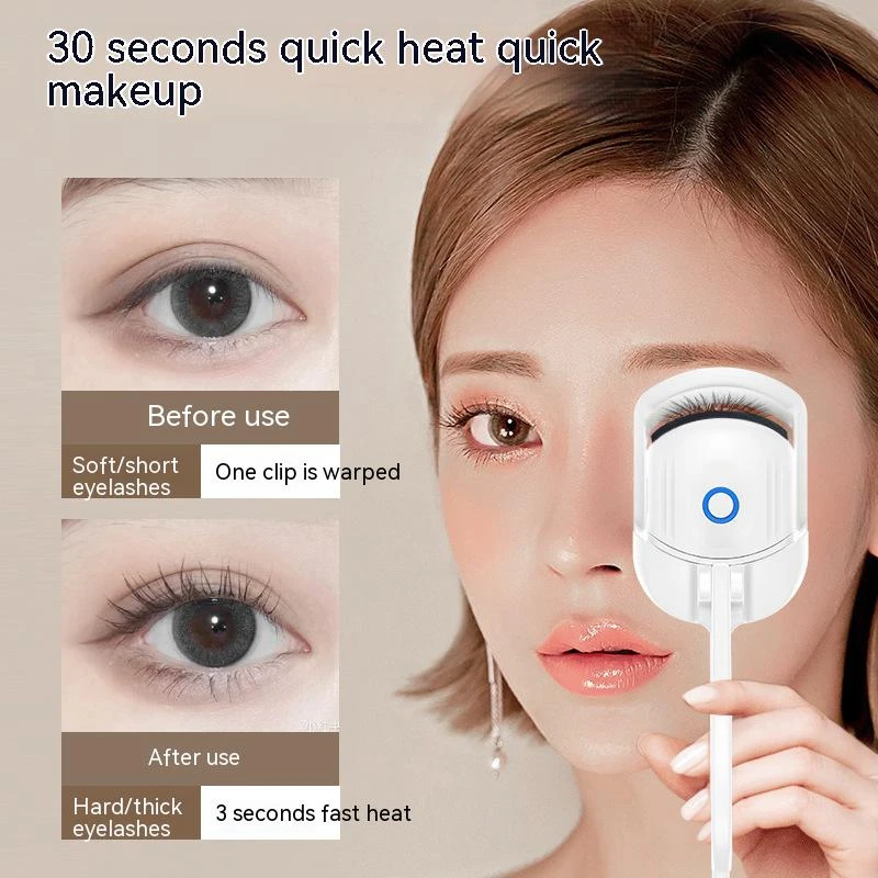 Professional Makeup use Rechargeable eyelash curler Electronic  Portable Eyelash curling tool  Mini Electric Perm Eyelash Curler