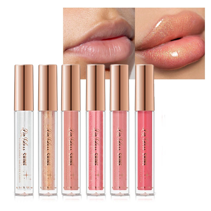 Bulk Makeup Red Pink Lipstick Plumping Lip Gloss Vendors Wholesale Private Label Nude Organic Clear Glossy Vegan Lipgloss