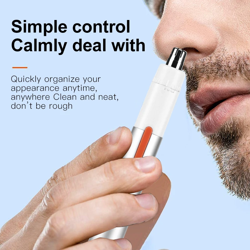 RTS Pencil Rechargeable Battery Operate Eyebrow Painless Trimmer Razor Tool Lips Nose Facial Hair Removal Machine for Men Women