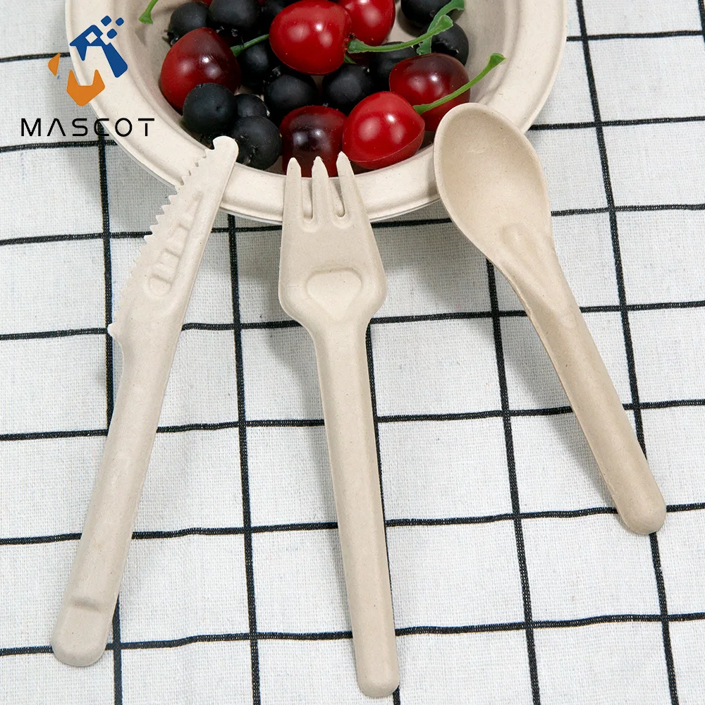 Heavy Duty Biodegradable Sugarcane Bagasse Spoon Sturdy Durable Sugarcane Spoon Soup