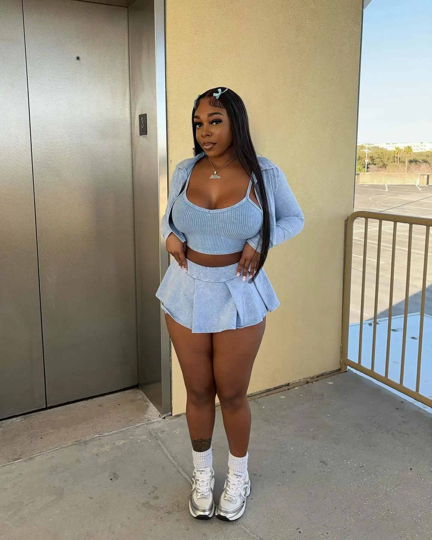 Peeqi D10076 2024 loungewear casual bra tank tops and jacket and mini skirt 3 piece set streetwear plus size women clothing