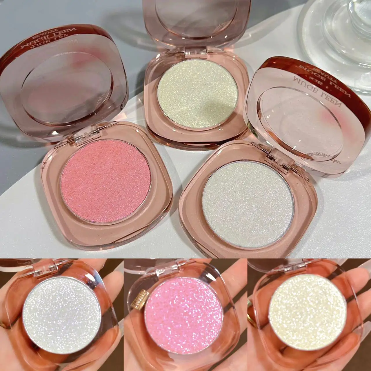 Private label 3 color  Multi - purpose makeup  highlight  blush  long-lasting waterproof custom logo maquillaje original