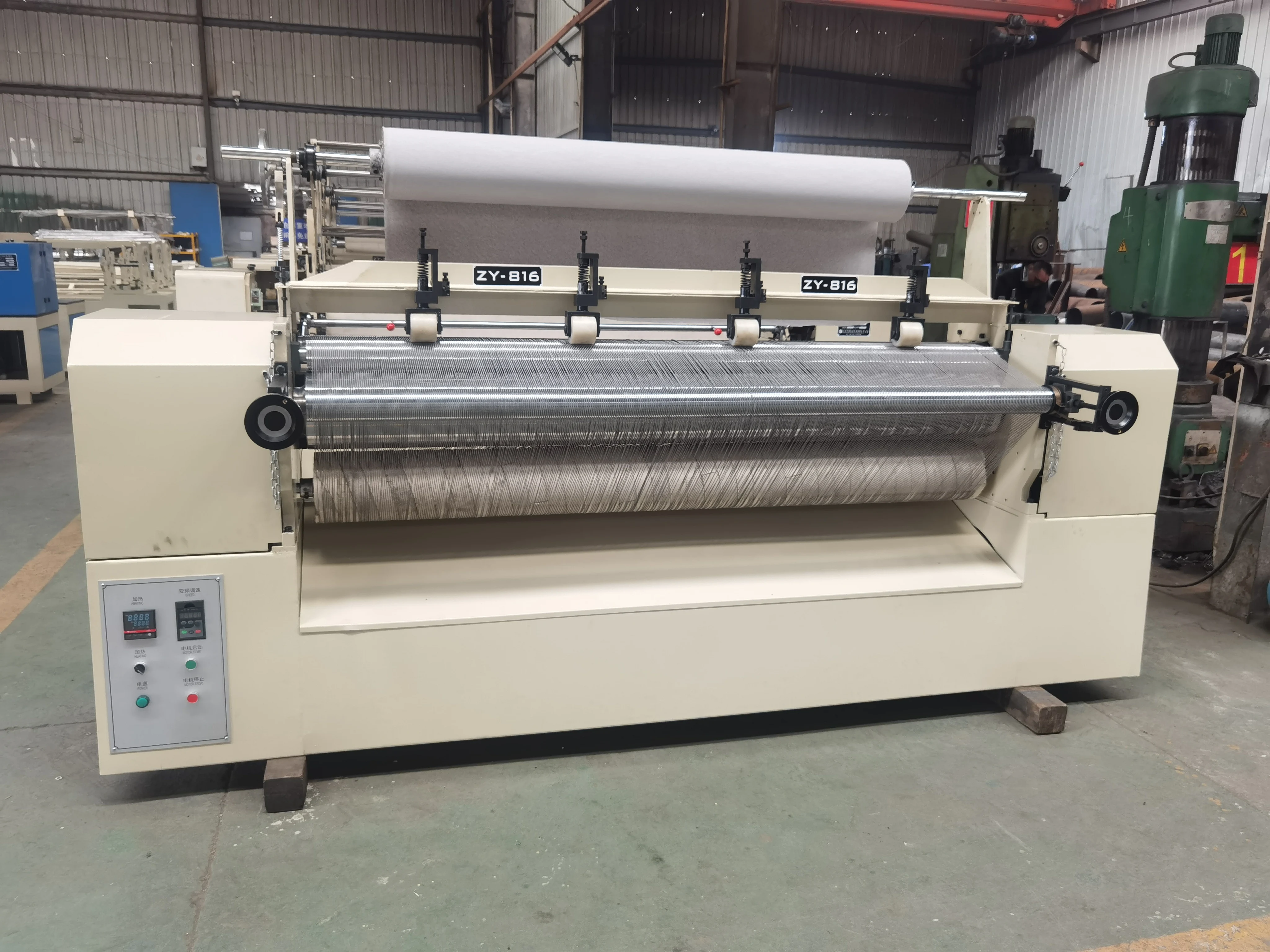 ZY-816 Factory shrinking curtain pleating machine