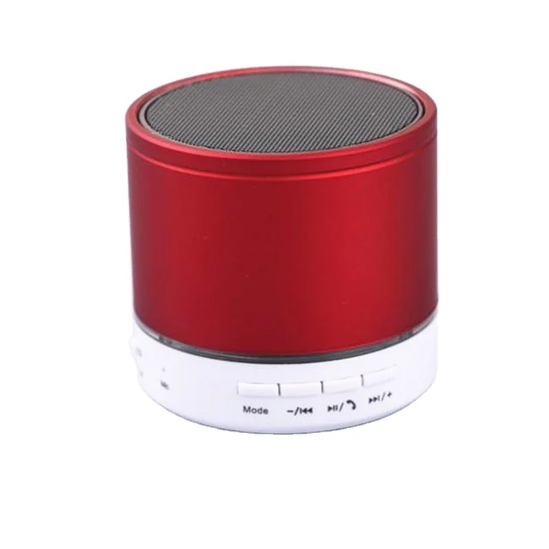 New wireless outdoor portable 2022 New Fashion S08U LED multicolor metal outdoor Mini Audio German gun bass speakers