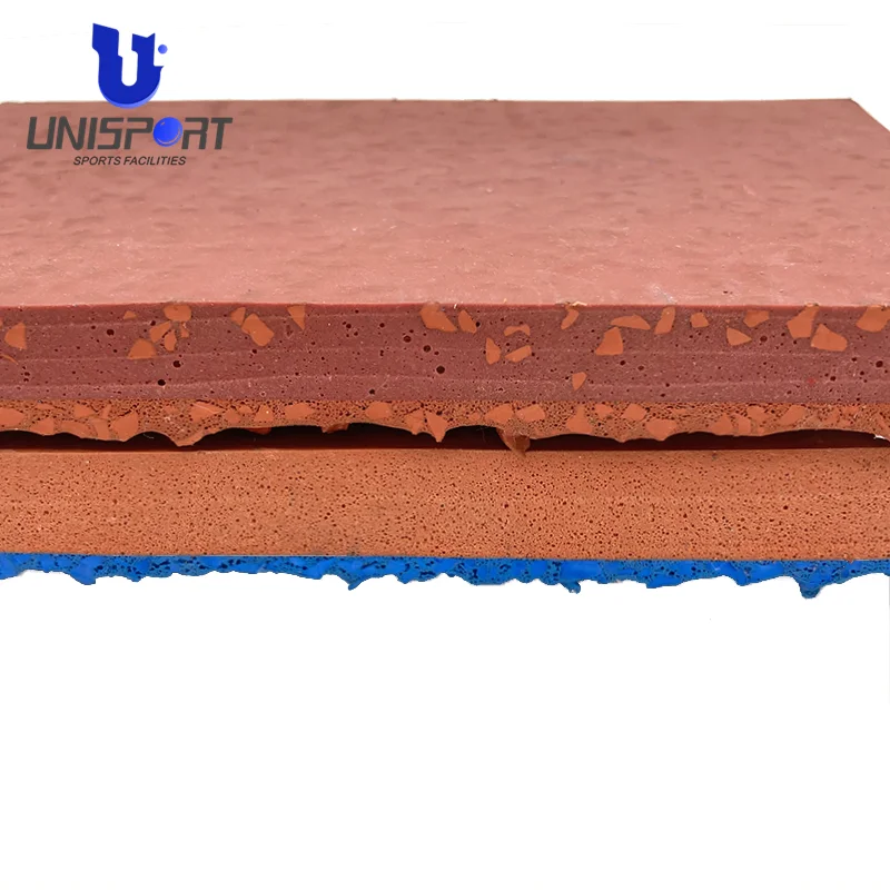 Full PU Running Tracks EPDM Stadium Surface Synthetic Spraycoat Rubber Running Tracks Sandwich System For