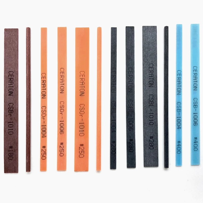CERATON fiber stone Polishing stone abrasive stick 1010 1*10*100mm  #180 #220 #250 #360 #400 #700  #1000 #1200