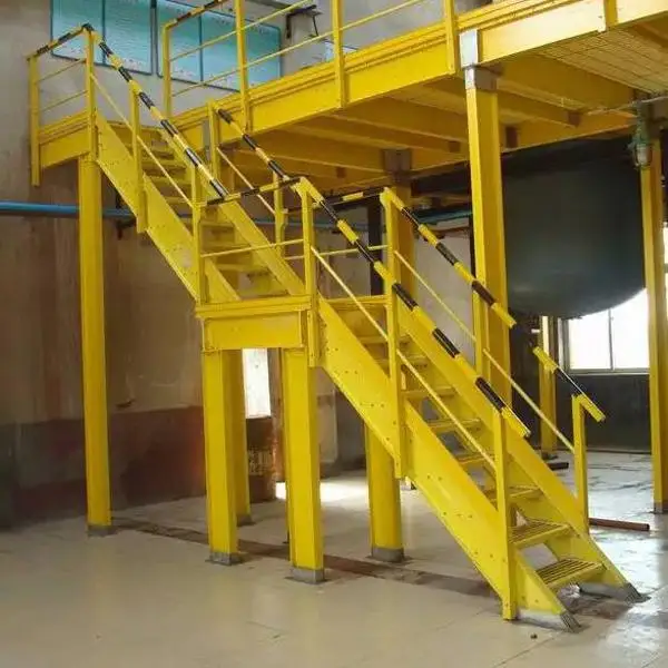 Easily Installed Factory Direct Sell High Strength Insulated Fiber Glass Step Platform Ladder