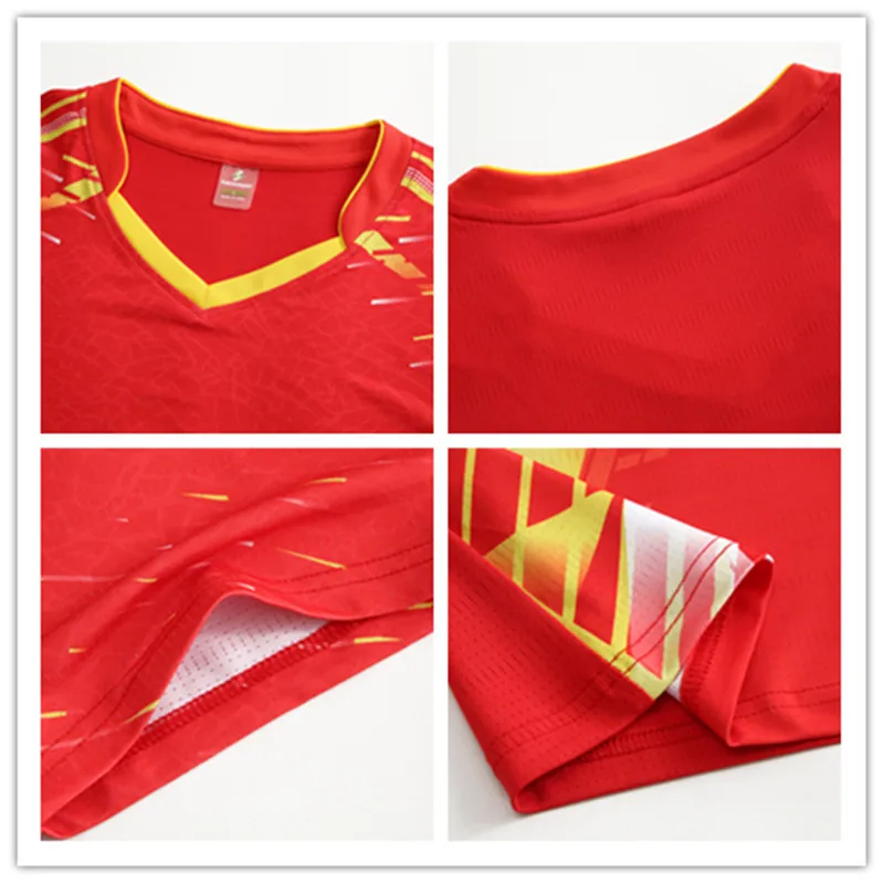 Breathable Quick Dry High Quality Sublimation Jersey Custom Tennis Shirts Men Women Badminton Jersey