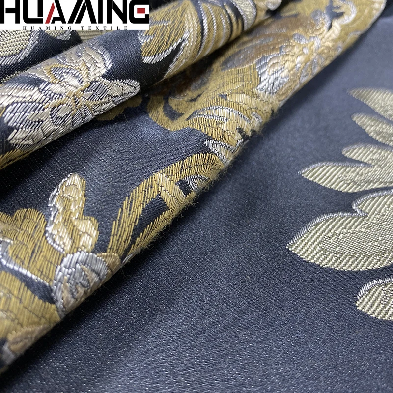 New product jacquard fabric smooth touch  brocade silk fabric for Upholstery fabric