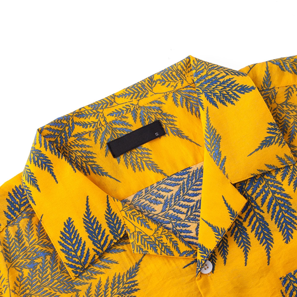Wholesale RTS Custom all over printing Beach wear Resort shirts Party Silk Cotton Poplin Men Aloha shirts