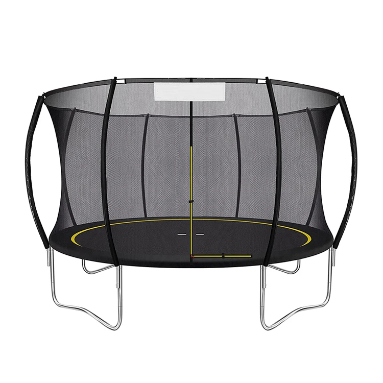 Zoshine Outdoor PVC Trampolines for Kids & Adults 10FT 12FT 14FT Free Jump Game Straight Poles Backyard Fun Enclosure with APP