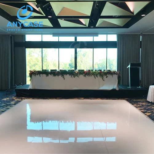 Wholesale portable cheap hotel wooden dance floor tiles without screw hole for sale