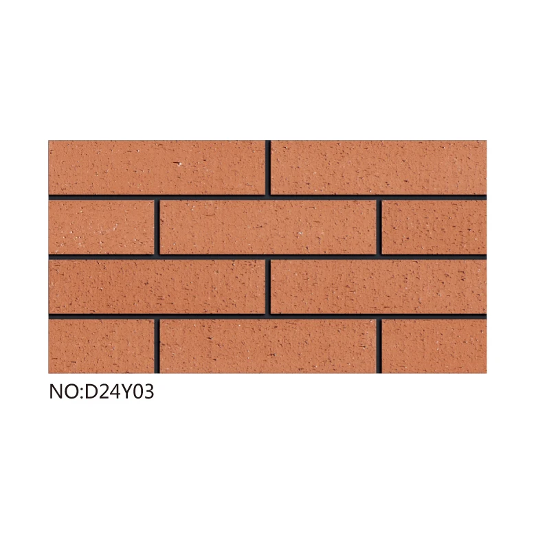 Exterior wall facade brick slip veneer 240x60mm custom sizes wire cutting yellow  kiln fireproof terracotta brick cladding