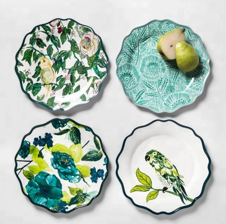 China Stock Manufacturer Melamine Dinner Plates Used In Restaurant&Hotel