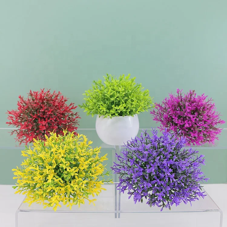 Artificial Flower creative small potted plant desktop decoration office decoration living room bonsai desktop decoration artific