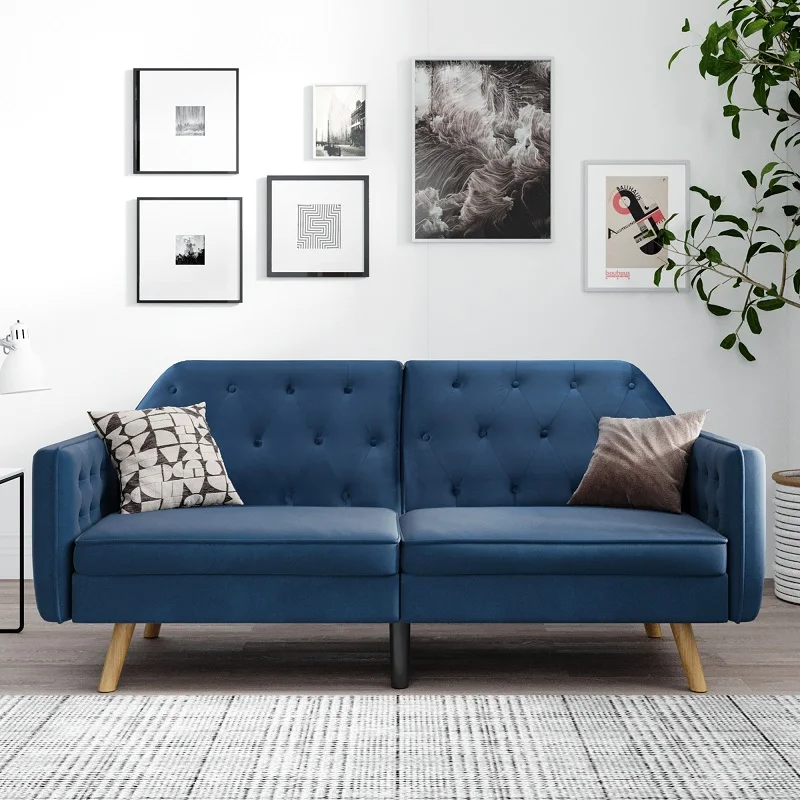 Современные складные диваны с бархатной обивкой, трансформируемые, диван для гостиной