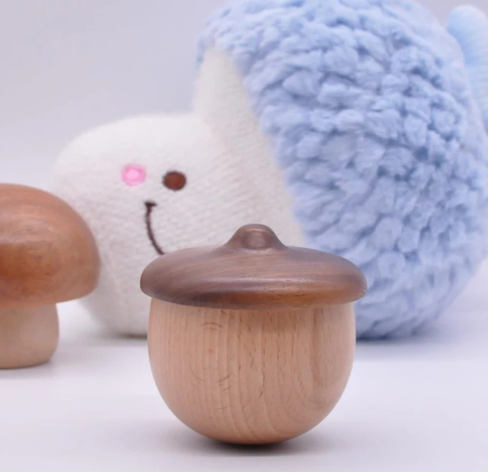 Acorn Handmade Walnut and Beech Wooden Music  Boys Gift  Handmade Music Boxes for Women Handmade Music Boxes Craft