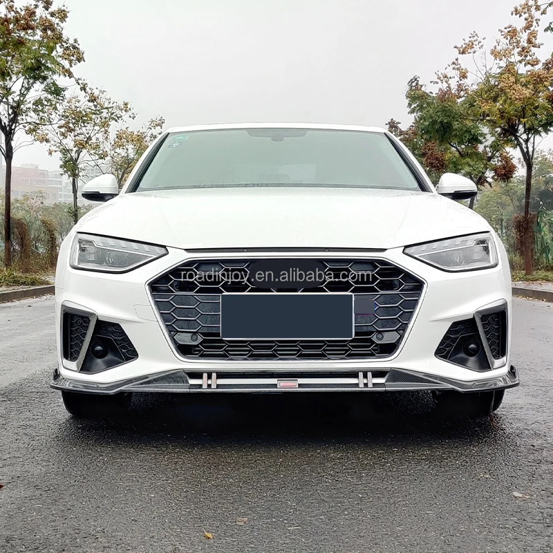 Car front lip Carbon fiber front lip front bumper with lips For Audi A4 2020 2021 2022