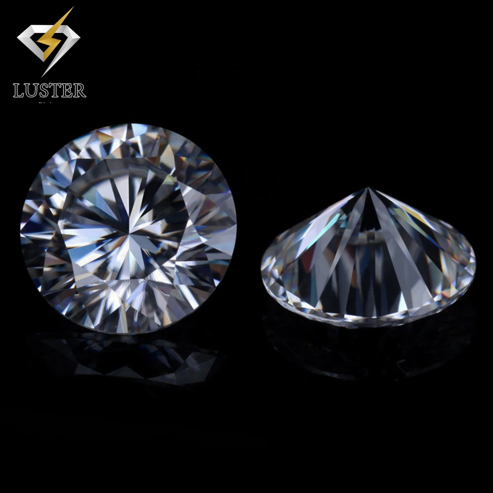 Moissanite Round Brilliant Cut  D/E/F Color White VVS Diamonds Round  Loose Moissanite