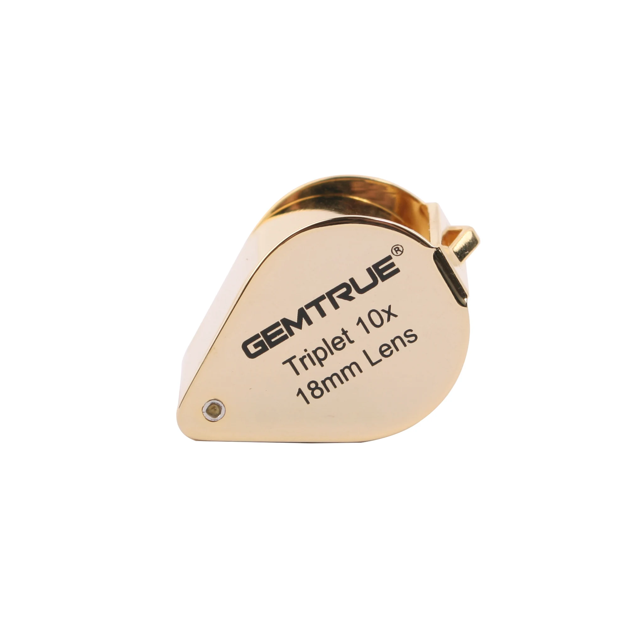 Профессиональное компактное ювелирное изделие 10-кратное увеличительное стекло с бриллиантами 18 мм лупа тройным драгоценным камнем увеличительным